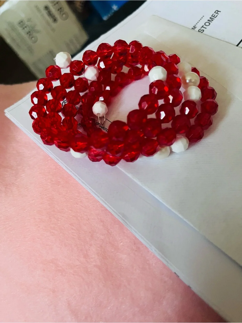 Handmade bold red